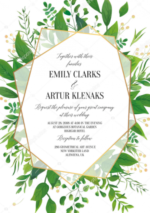 Bergaya kebun dengan ilustrasi tanaman dan dedaunan